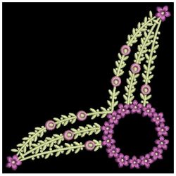 Elegant Flower Corners 09 machine embroidery designs