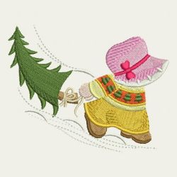 Christmas Sunbonnets 03 machine embroidery designs