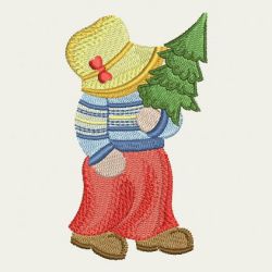 Christmas Sunbonnets 08 machine embroidery designs