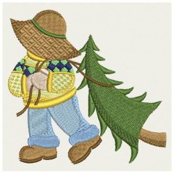 Christmas Sunbonnets 09 machine embroidery designs