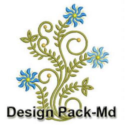 Swirly Floral Deco machine embroidery designs