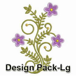 Swirly Floral Deco machine embroidery designs