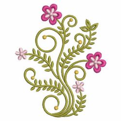 Swirly Floral Deco 03 machine embroidery designs