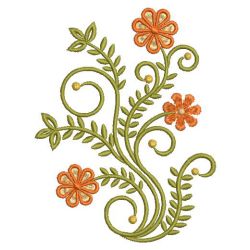 Swirly Floral Deco 04 machine embroidery designs