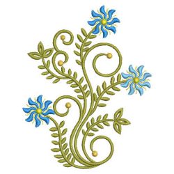 Swirly Floral Deco 05 machine embroidery designs