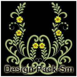 Flower Corners machine embroidery designs