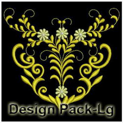 Flower Corners machine embroidery designs