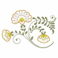 Jacobean Florals 05 machine embroidery designs