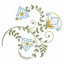 Jacobean Florals 06 machine embroidery designs