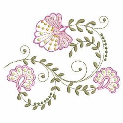 Jacobean Florals 08 machine embroidery designs