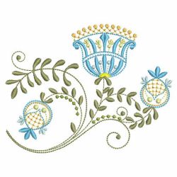 Jacobean Florals 09 machine embroidery designs