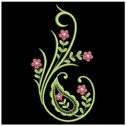 Swirly Flowers 03 machine embroidery designs
