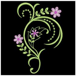 Swirly Flowers 09 machine embroidery designs