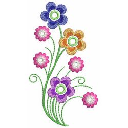 Swirly Heirloom Floral 01 machine embroidery designs