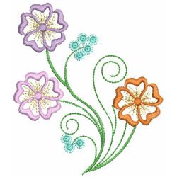 Swirly Heirloom Floral 03 machine embroidery designs