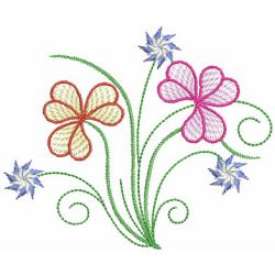 Swirly Heirloom Floral 05 machine embroidery designs