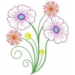 Swirly Heirloom Floral 09 machine embroidery designs