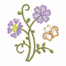 Colorful Floral 01 machine embroidery designs