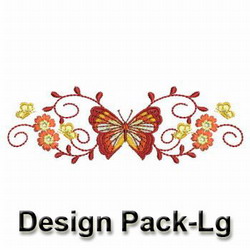 Elegant Butterfly Borders machine embroidery designs