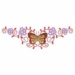 Elegant Butterfly Borders 08 machine embroidery designs