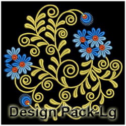 Flowers Circle Deco machine embroidery designs