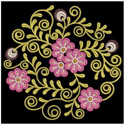 Flowers Circle Deco 01 machine embroidery designs
