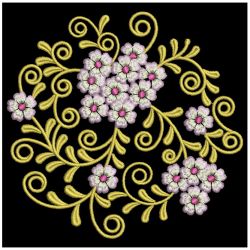 Flowers Circle Deco 02 machine embroidery designs