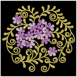 Flowers Circle Deco 03 machine embroidery designs