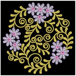 Flowers Circle Deco 05 machine embroidery designs