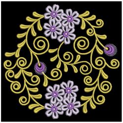 Flowers Circle Deco 06 machine embroidery designs