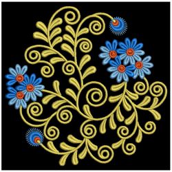 Flowers Circle Deco 07 machine embroidery designs