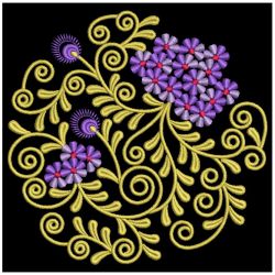 Flowers Circle Deco 08 machine embroidery designs