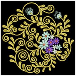 Flowers Circle Deco 09 machine embroidery designs