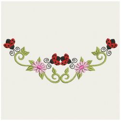 Heirloom Ladybug Corners 10 machine embroidery designs