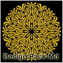 Round Fancy Symmetry machine embroidery designs