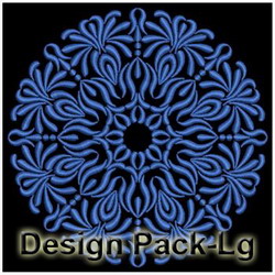 Round Fancy Symmetry machine embroidery designs