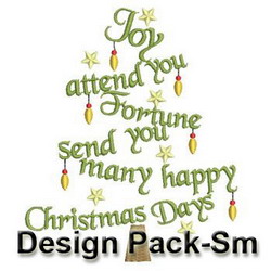 Christmas Greetings machine embroidery designs