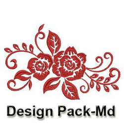 Heirloom Damask Roses 1 machine embroidery designs