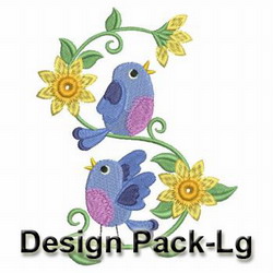 Cute Bird Adornment machine embroidery designs