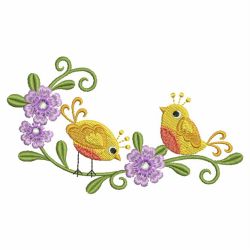 Cute Bird Adornment 02 machine embroidery designs