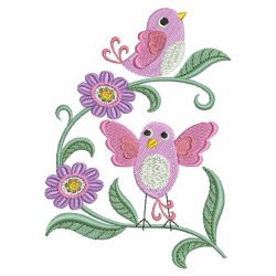 Cute Bird Adornment 03 machine embroidery designs