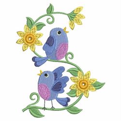 Cute Bird Adornment 04 machine embroidery designs