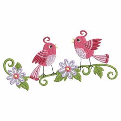 Cute Bird Adornment 06 machine embroidery designs