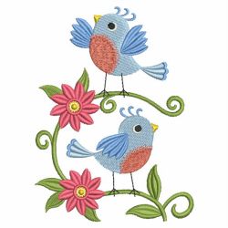 Cute Bird Adornment 07 machine embroidery designs