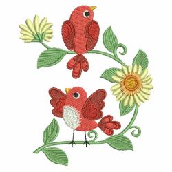 Cute Bird Adornment 09 machine embroidery designs