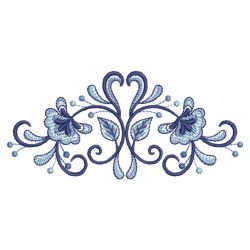 Blue and White Flowers 04
