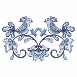 Blue and White Birds 1 01 machine embroidery designs