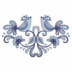 Blue and White Birds 1 04