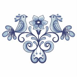 Blue and White Birds 1 09 machine embroidery designs