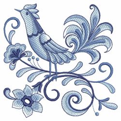 Blue and White Birds 2 07 machine embroidery designs